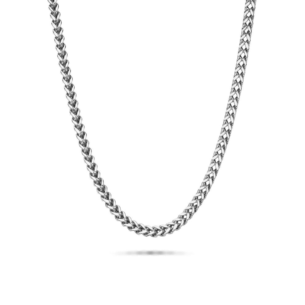 Square Franco Chain in 14K White Gold, 24" – Image 1 of 5