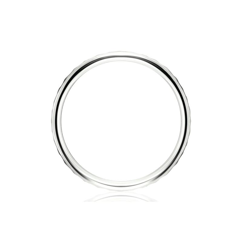 Hammered Band in 14K White Gold, 2MM – Image 2 of 3