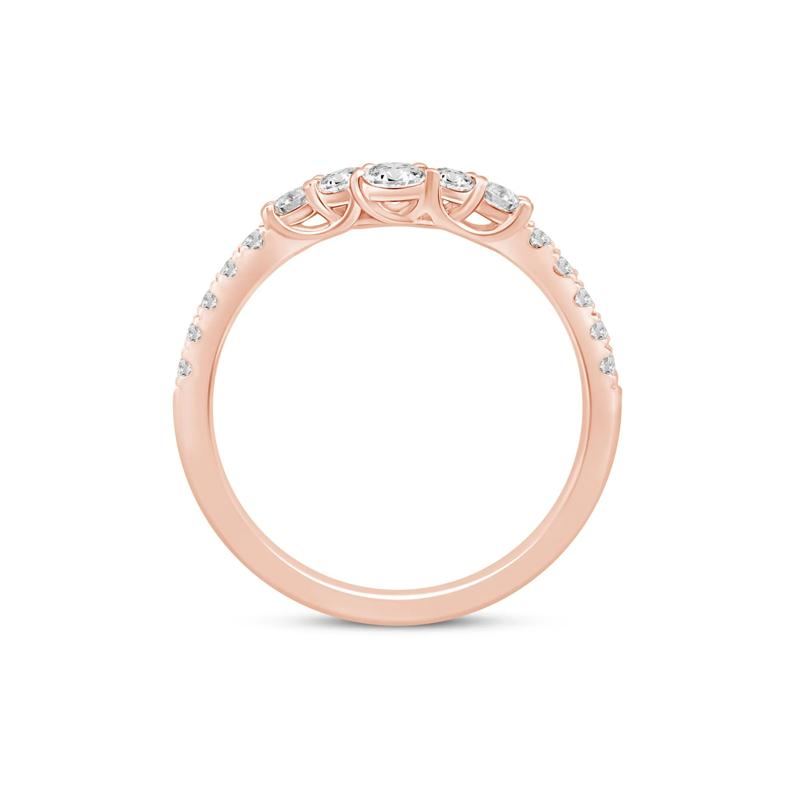 Lab Grown Diamond Contour Band in 14K Rose Gold &#40;1/2 ct. tw.&#41; – Image 2 of 3