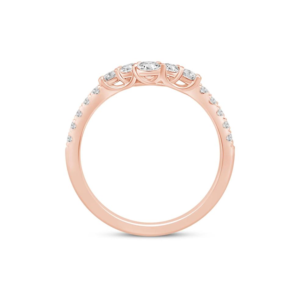 Lab Grown Diamond Contour Band in 14K Rose Gold (1/2 ct. tw.) – Image 2 of 3