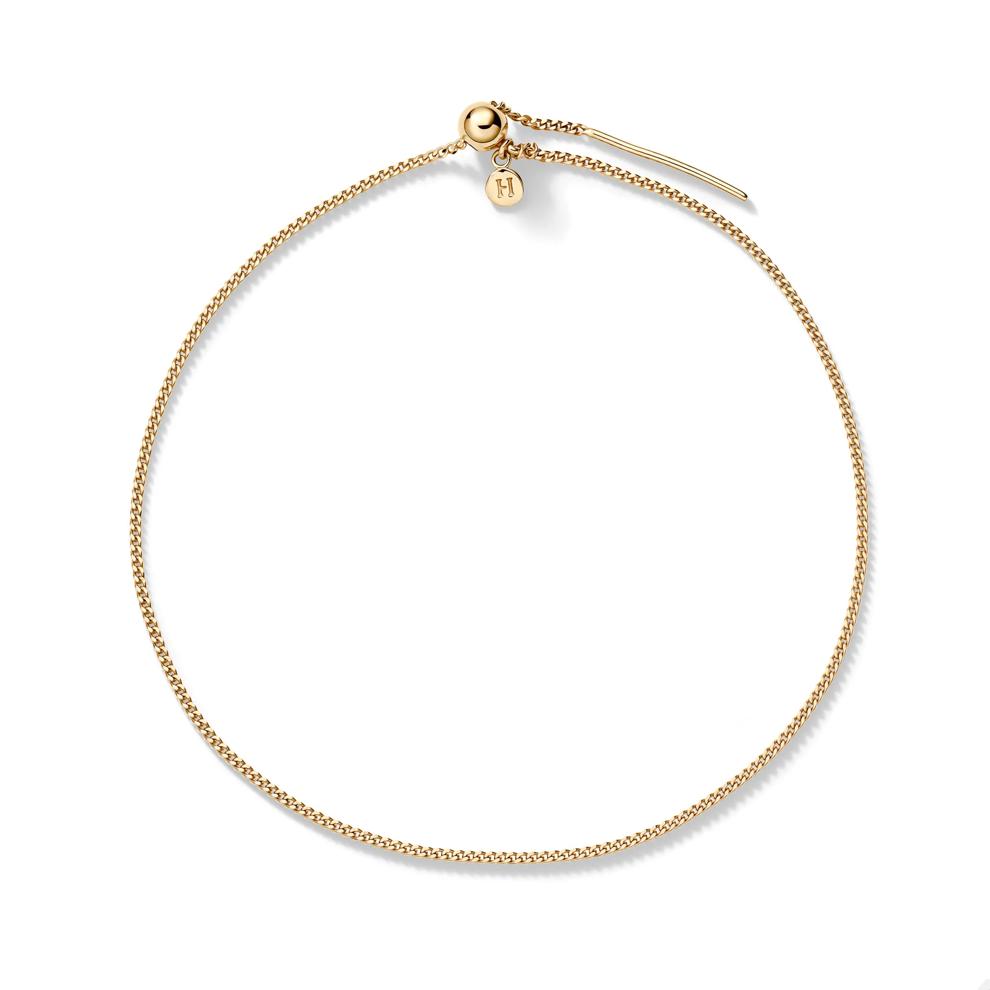 Mini Curb Chain Charm Bracelet in Vermeil – Image 2 of 2