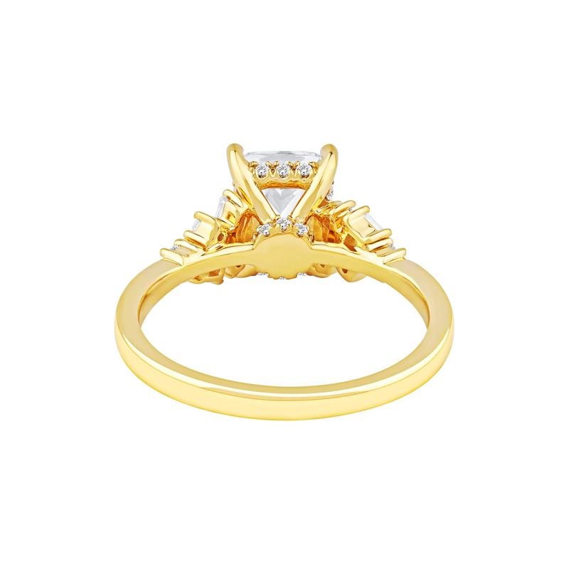 Jolie Lab Grown Diamond Radiant-Cut Engagement Ring in 14K Yellow Gold &#40;2 3/8 ct. tw.&#41; – Image 4 of 5