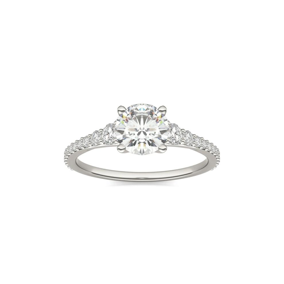 Lab-Created Moissanite Engagement Ring in 14K White Gold (1 3/8 ct. dew) – Image 5 of 5