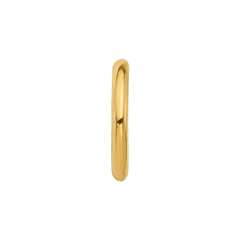 Hinged Cartilage Hoop in 14K Yellow Gold, 14 Gauge – Image 3 of 3