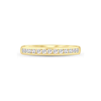Diamond Channel Band in 14K Yellow Gold (1/4 ct. tw.)