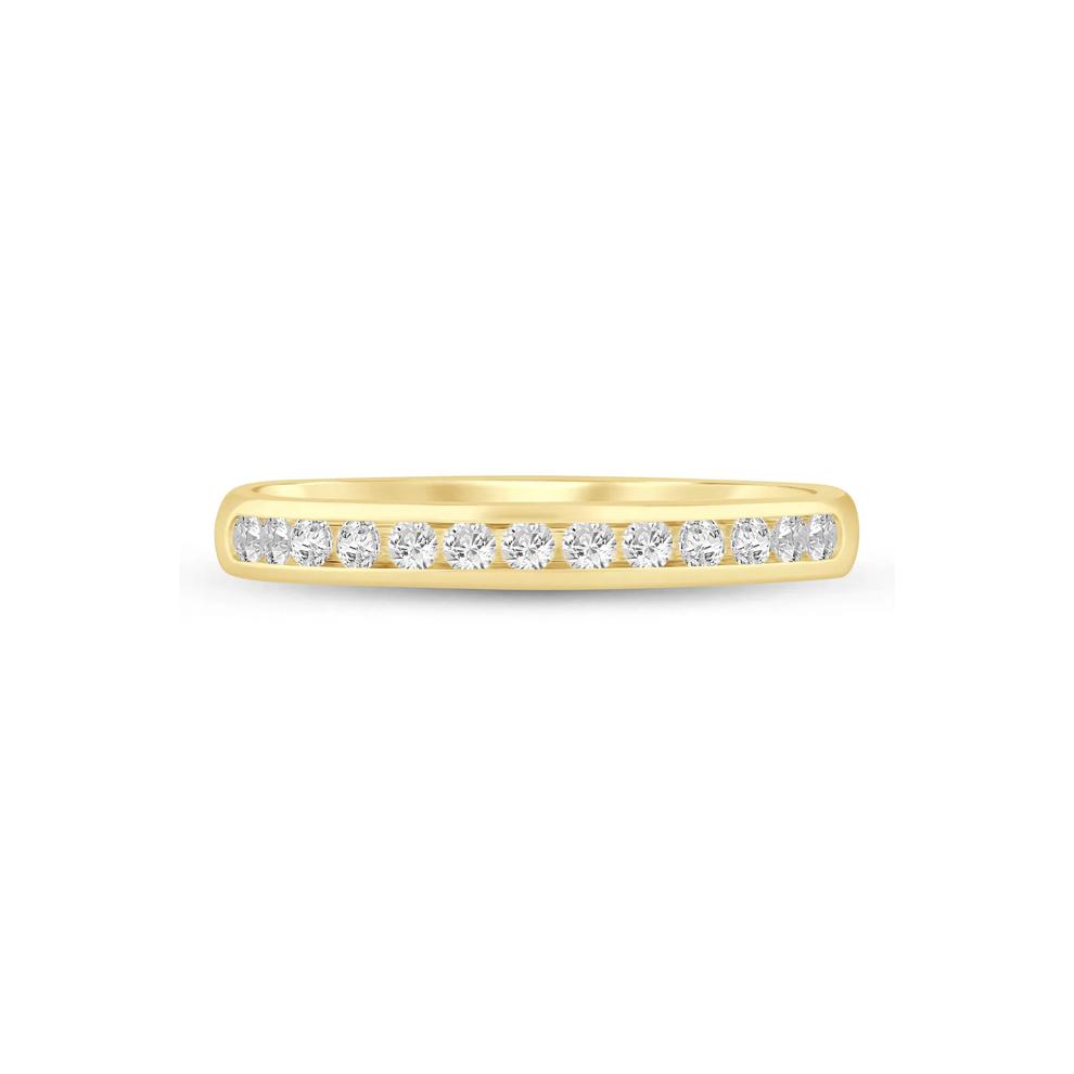 Diamond Channel Band in 14K Yellow Gold (1/4 ct. tw.) – Image 1 of 3