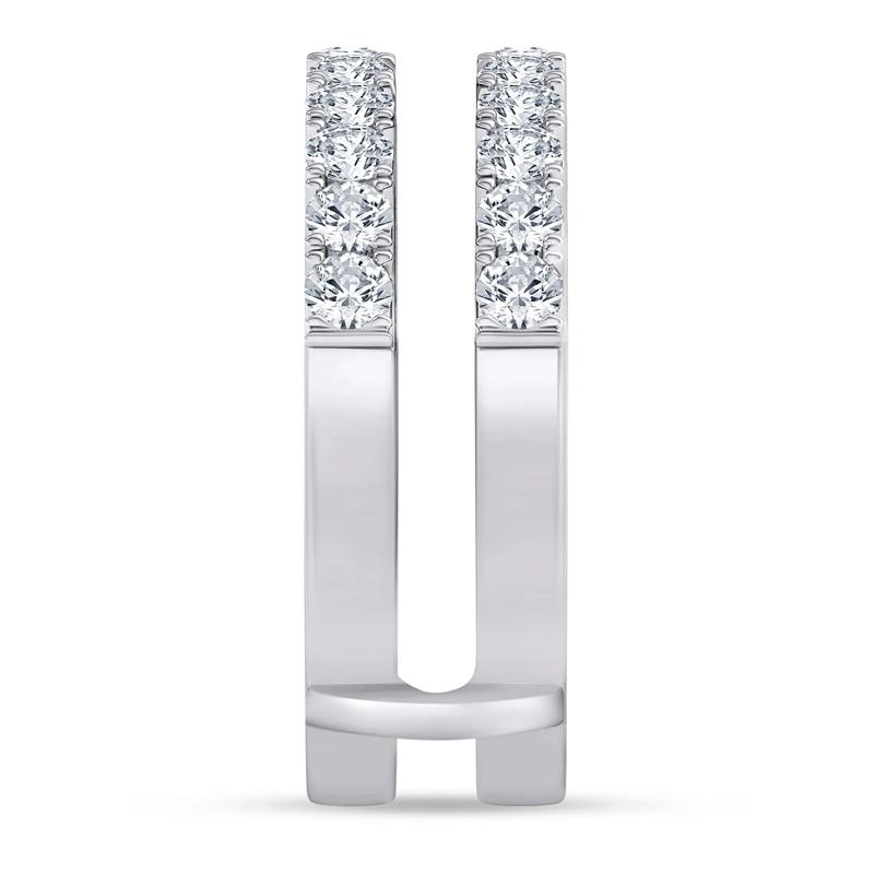 Lab Grown Diamond French Pav&eacute; Ring Enhancer in Platinum &#40;1 ct. tw.&#41; – Image 3 of 3