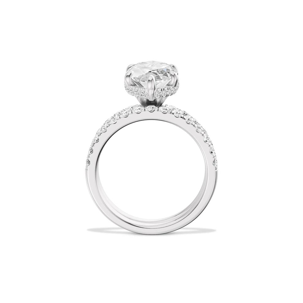 Lab Grown Diamond Marquise Center Bridal Set in 14K White Gold (5 ct. tw.) – Image 4 of 6