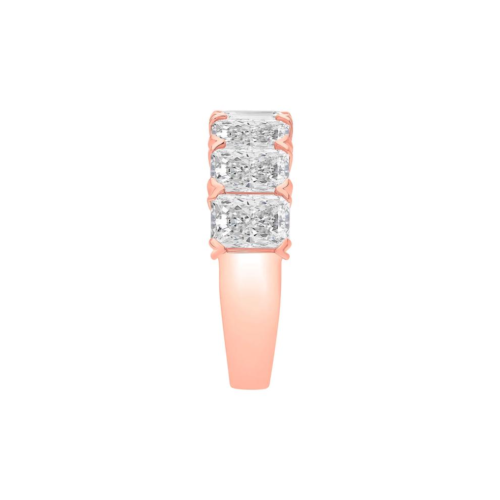 Lab Grown Diamond Radiant Anniversary Band in 14K Rose Gold (5 ct. tw.) – Image 3 of 4