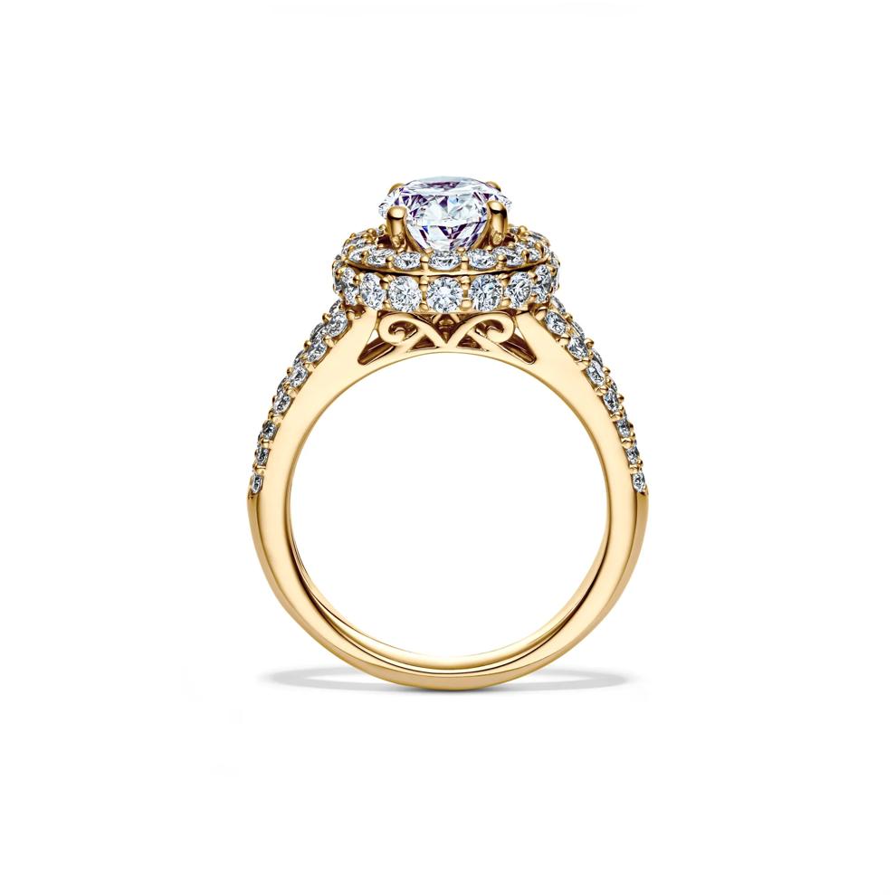 Lab Grown Diamond Oval Engagement Ring in 14K Yellow Gold (4 ct. tw.) – Image 2 of 4