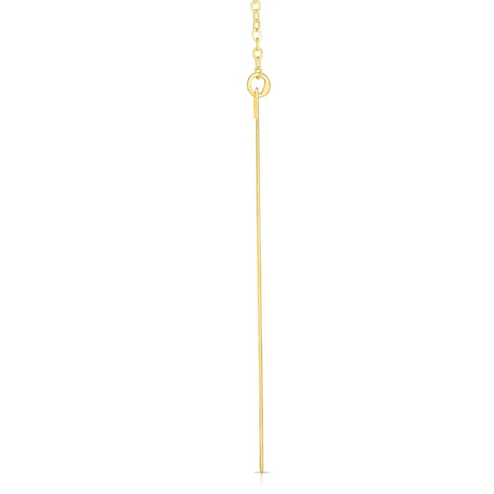 "D" Initial Necklace in 14K Yellow Gold – Image 2 of 3