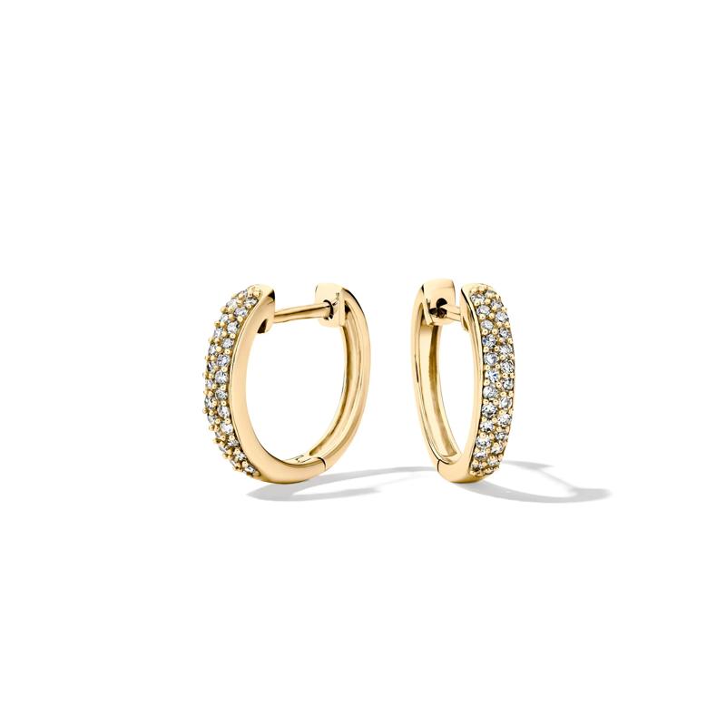 1/4 ct. tw. Diamond Hoop Earrings – Image 1 of 1