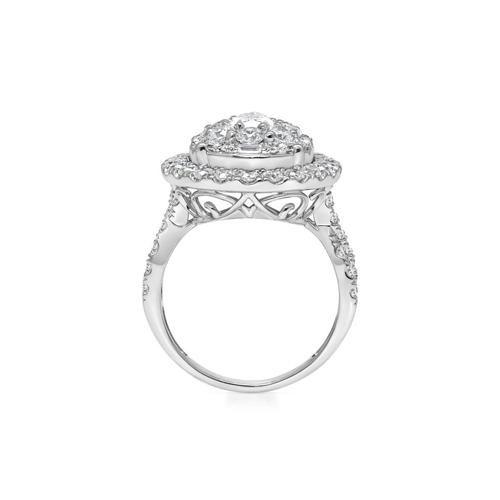 Lab Grown Diamond Composite Ring in 10K White Gold (3 ct. tw.) – Image 2 of 3