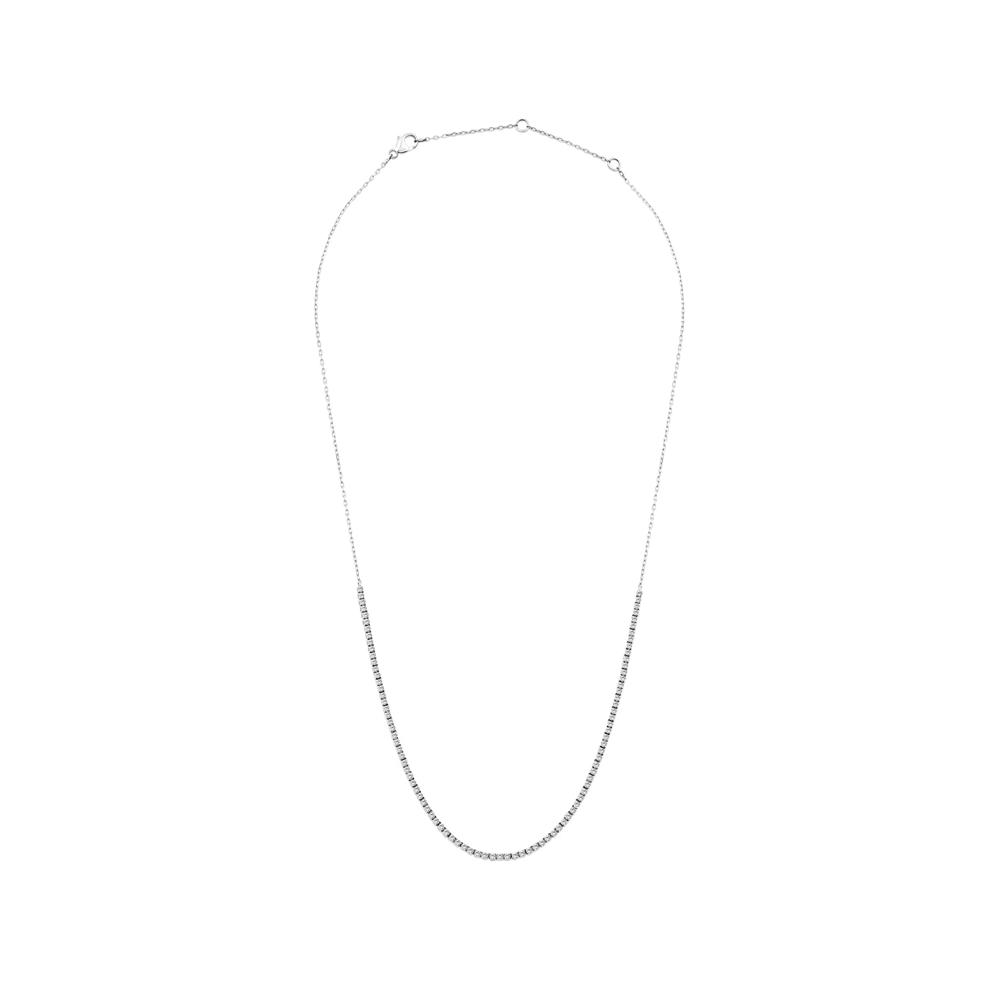 Diamond Frontal Necklace in Sterling Silver (1 ct. tw.) – Image 4 of 4