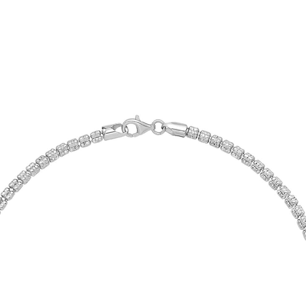 Diamond-Cut Ice Chain Necklace in Sterling Silver, 18" – Image 2 of 3