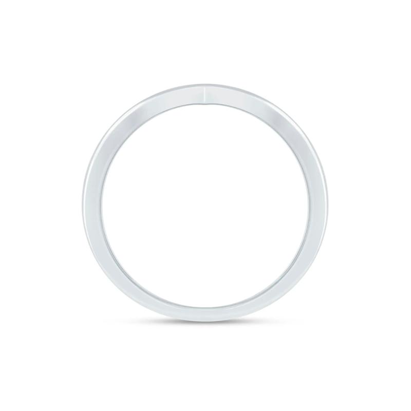 Lab Grown Diamond Chevron Anniversary Band in 14K White Gold &#40;1/5 ct. tw.&#41; – Image 2 of 3