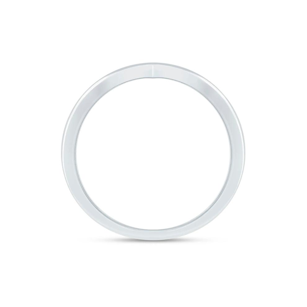 Lab Grown Diamond Chevron Anniversary Band in 14K White Gold (1/5 ct. tw.) – Image 2 of 3