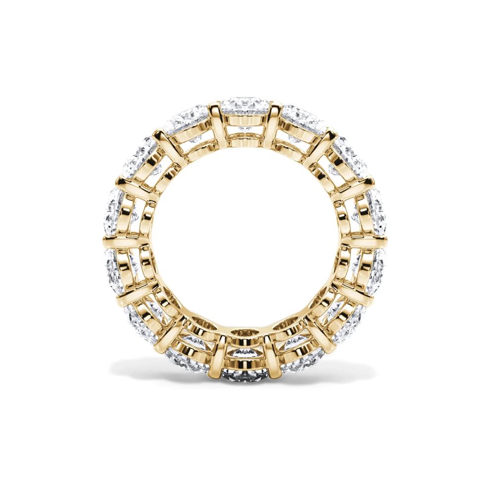 Lab Grown Diamond Oval Eternity Band in 18K Yellow Gold (10 1/2 ct. tw.) – Image 2 of 4