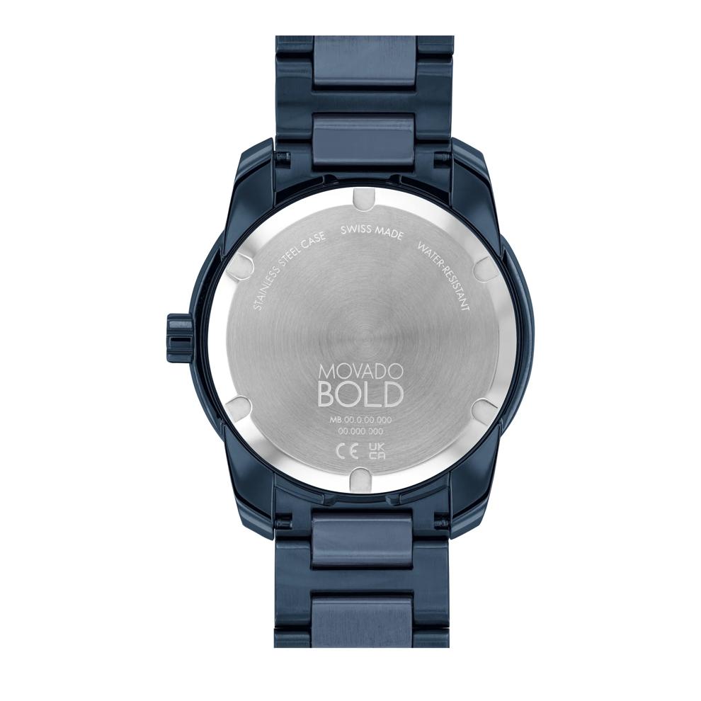 Men's Verso Watch in Blue Ion-Plated Stainless Steel, 42MM – Image 3 of 3