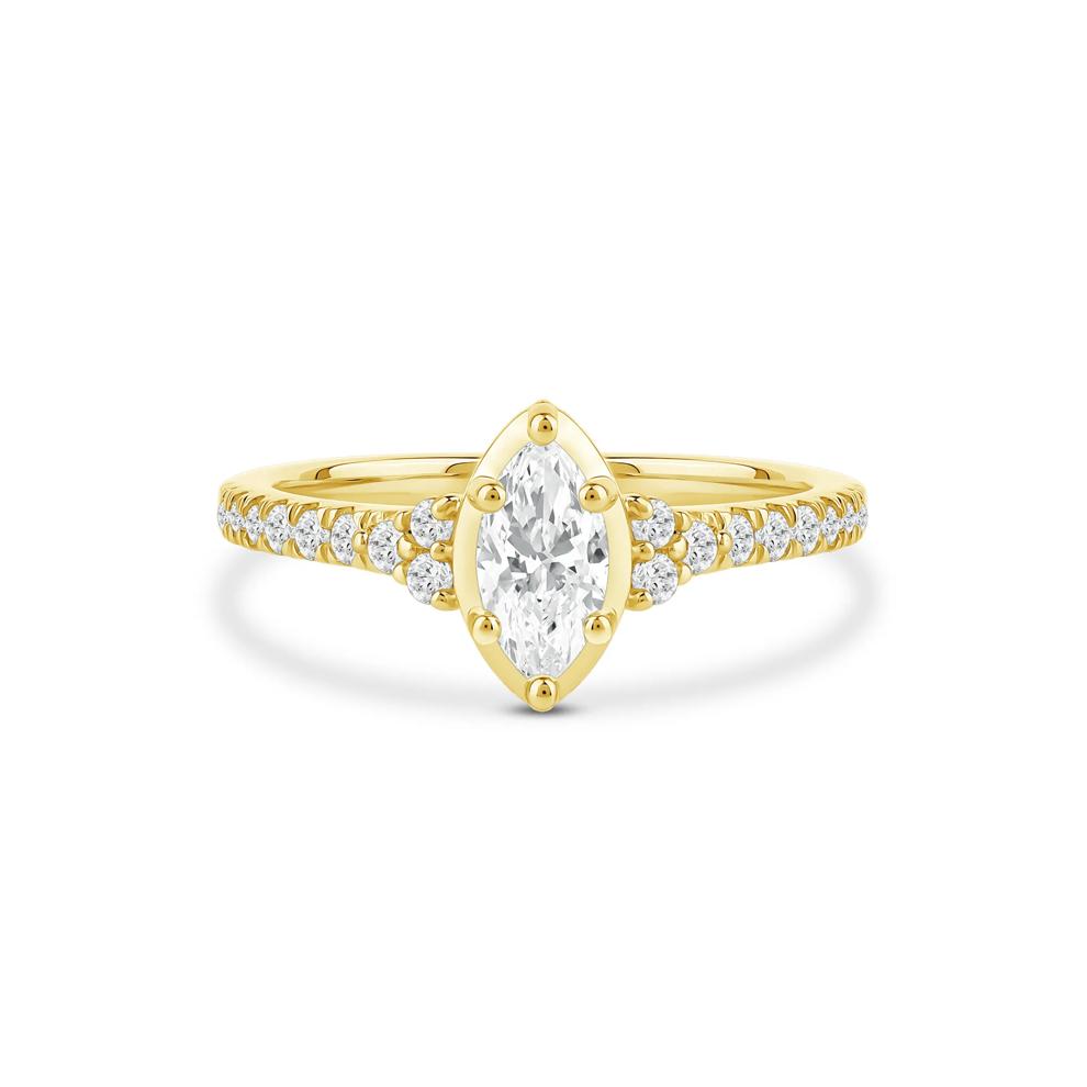 Marquise Diamond Engagement Ring in 14K Yellow Gold (3/4 ct. tw.) – Image 1 of 4