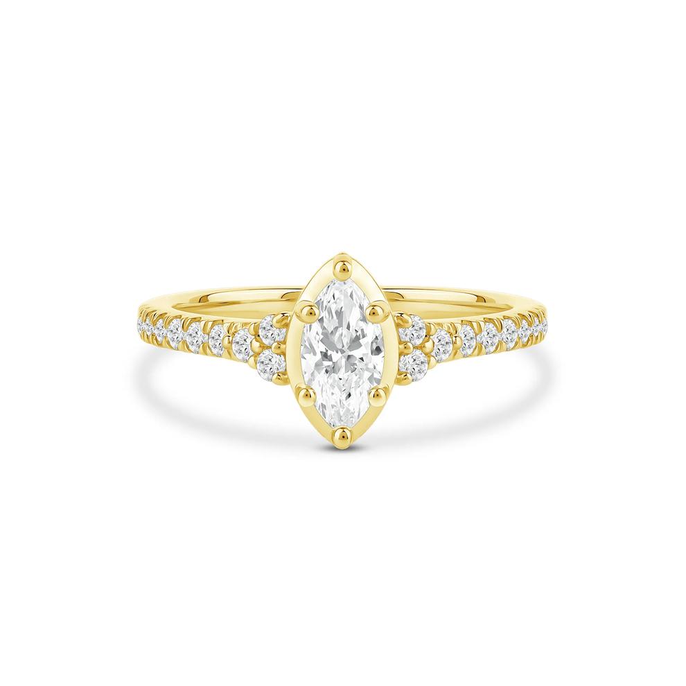 Marquise Diamond Engagement Ring in 14K Yellow Gold (3/4 ct. tw.) – Image 1 of 4
