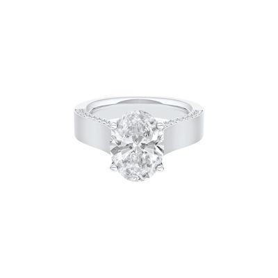 Lexi Lab Grown Diamond Oval Engagement Ring in Platinum (3 1/3 ct. tw.)