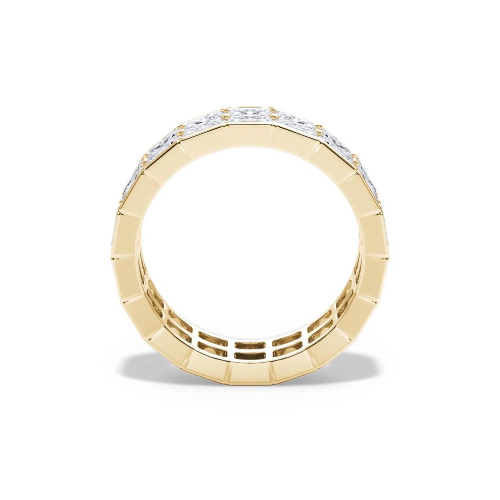 Lab Grown Diamond Double Row Eternity Band in 14K Yellow Gold (4 ct. tw.) – Image 2 of 4