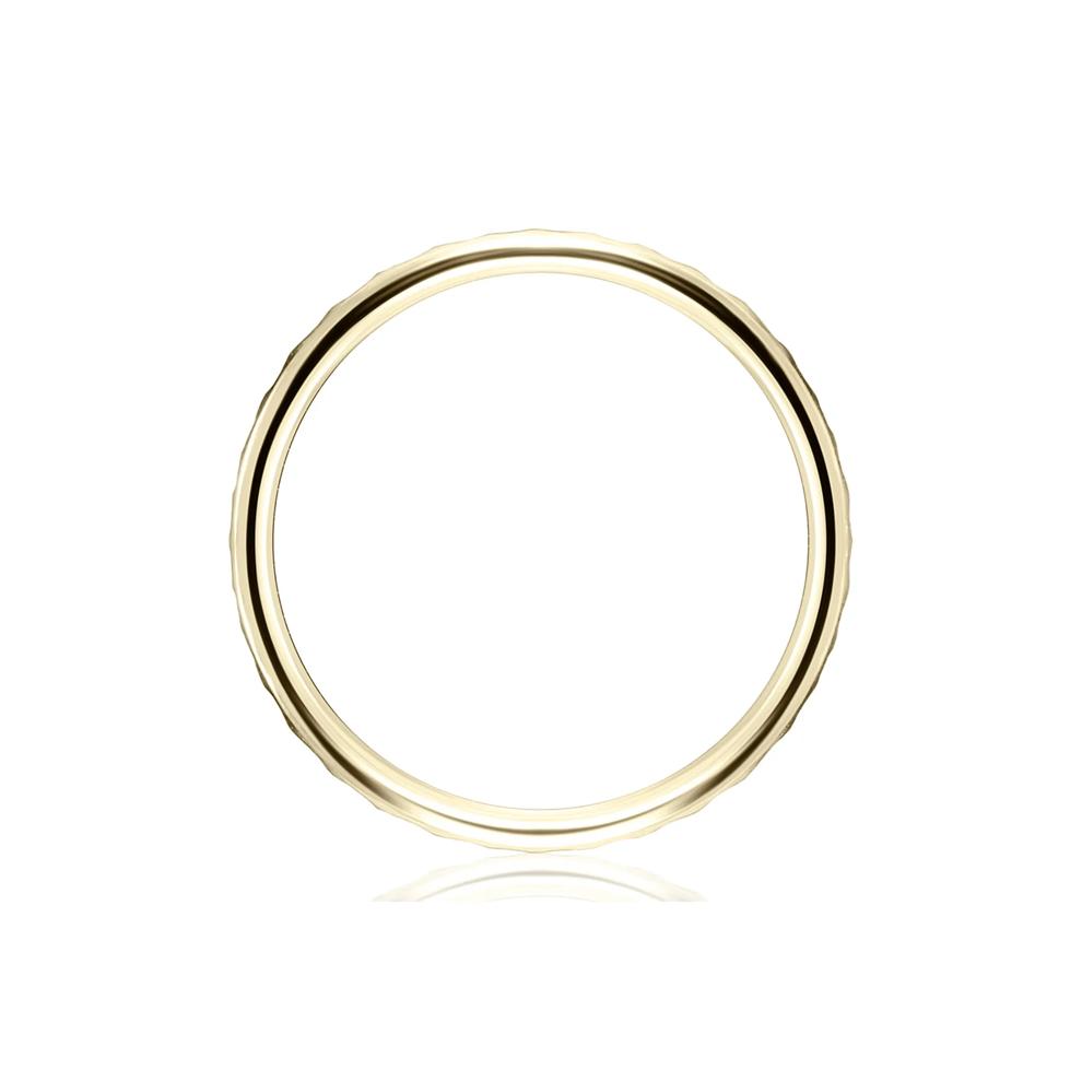 Faceted Wedding Band in 14K Yellow Gold – Image 2 of 3