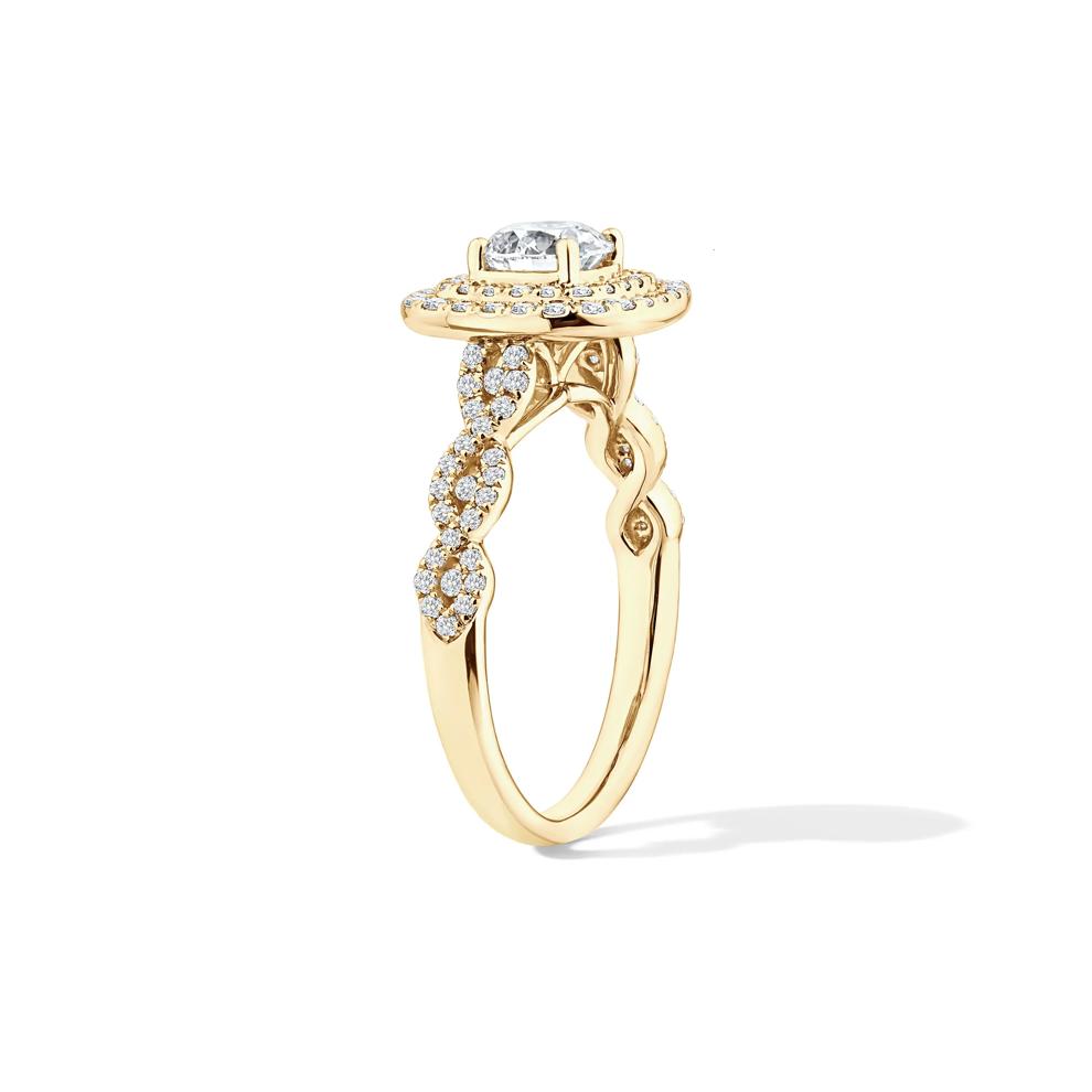 Lab Grown Diamond Engagement Ring in 10K Yellow Gold (1 1/5 ct. tw.) – Image 3 of 4