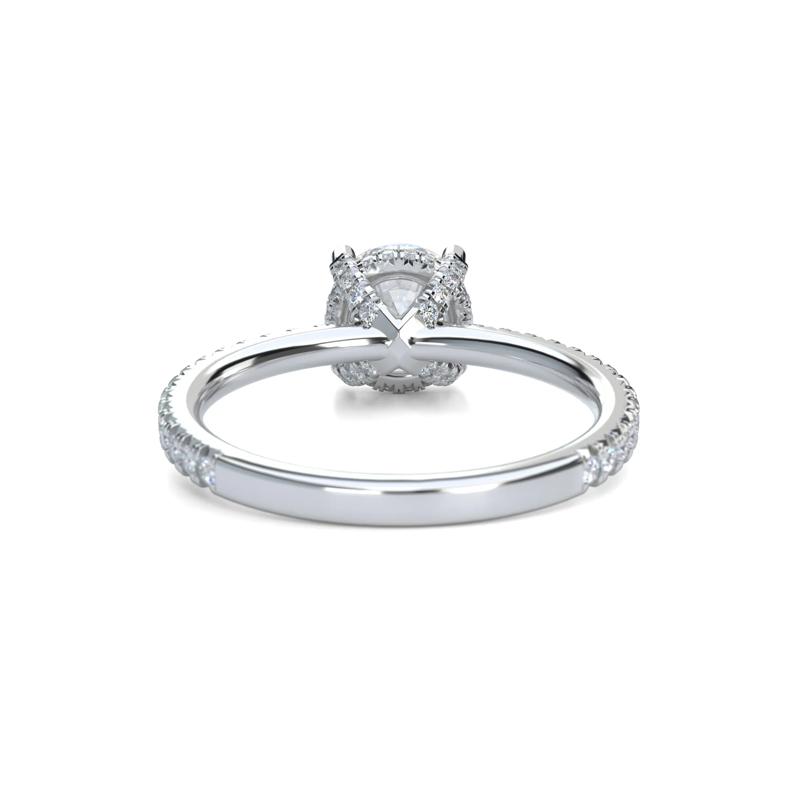 Round Center Diamond Engagement Ring in Platinum &#40;1 7/8 ct. tw.&#41; – Image 5 of 5