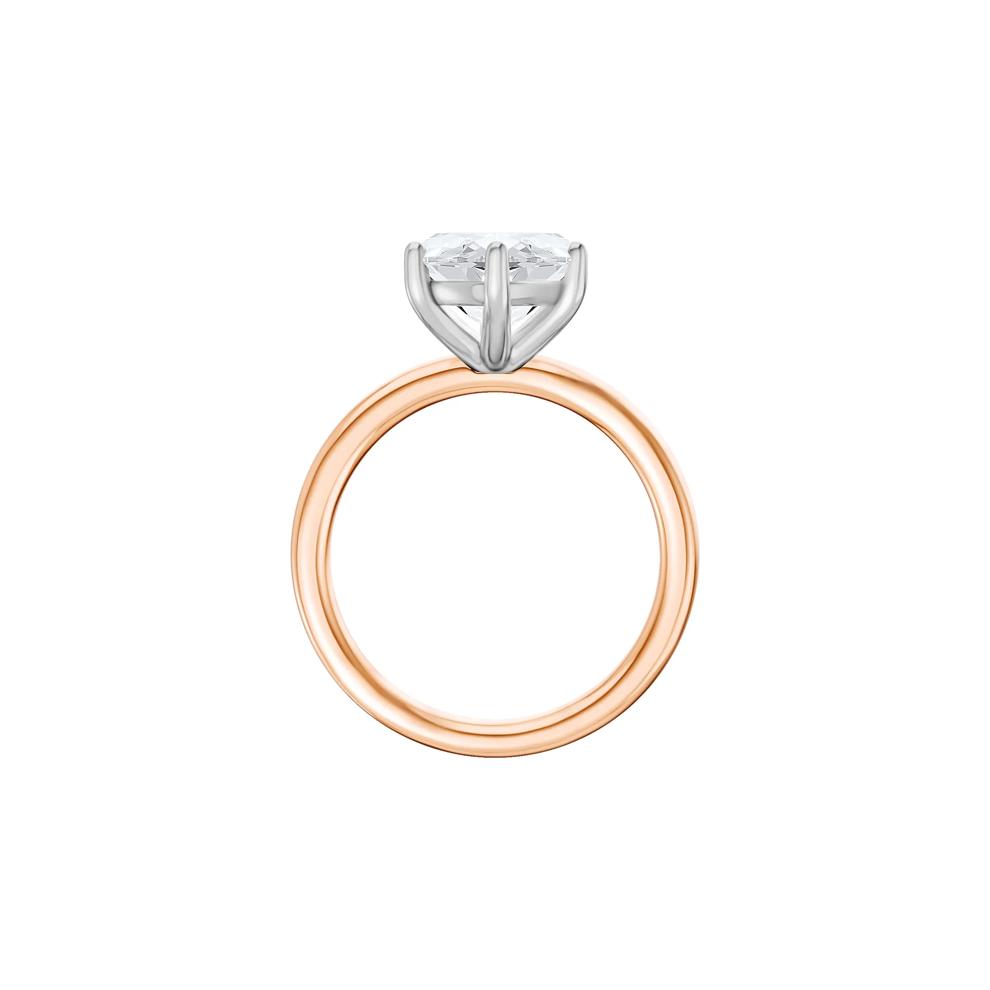 Lab Grown Diamond Marquise Solitaire Engagement Ring in 14K Rose &amp; White Gold (4 ct.) – Image 2 of 4