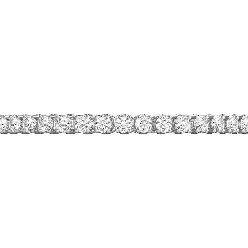 5 ct. tw. Diamond Tennis Bracelet in 10K White Gold – Image 3 of 5