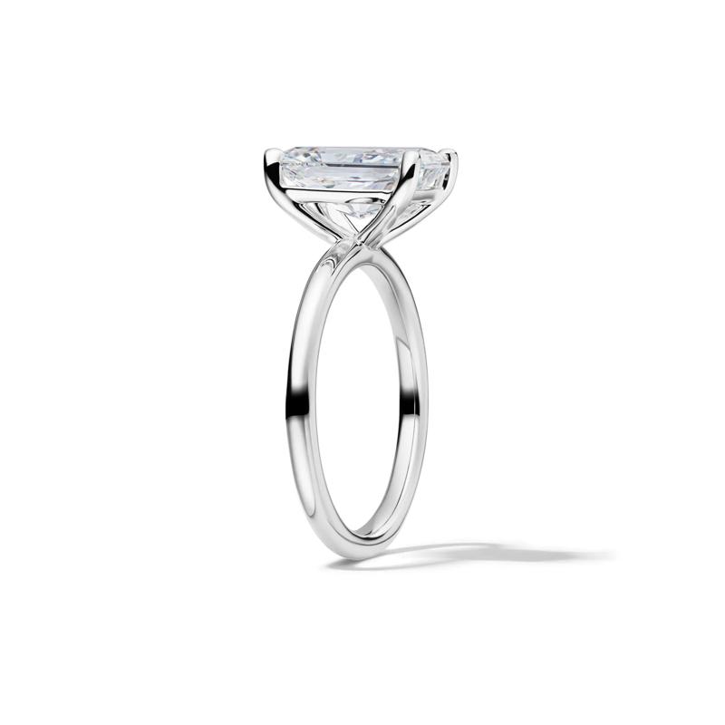 Lab Grown Diamond Radiant-Cut Solitaire Ring in 14K White Gold &#40;3 ct.&#41; – Image 3 of 4