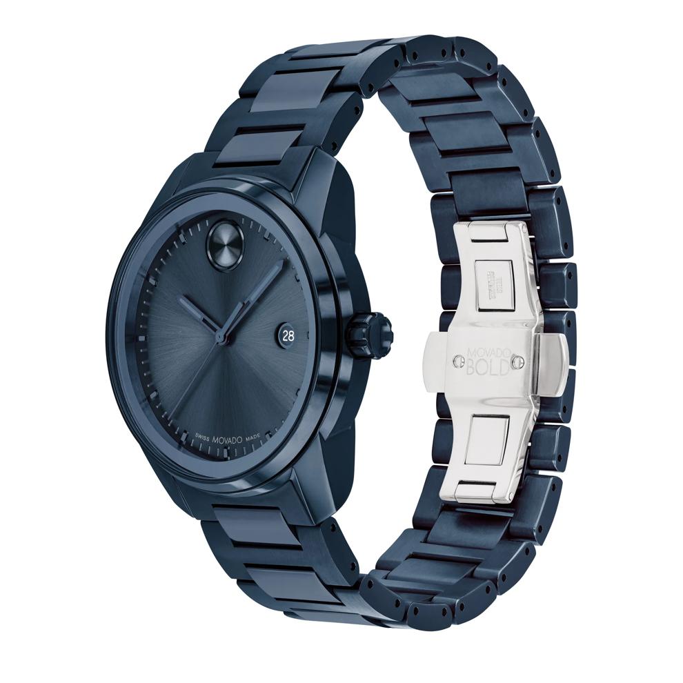 Men's Verso Watch in Blue Ion-Plated Stainless Steel, 42MM – Image 2 of 3