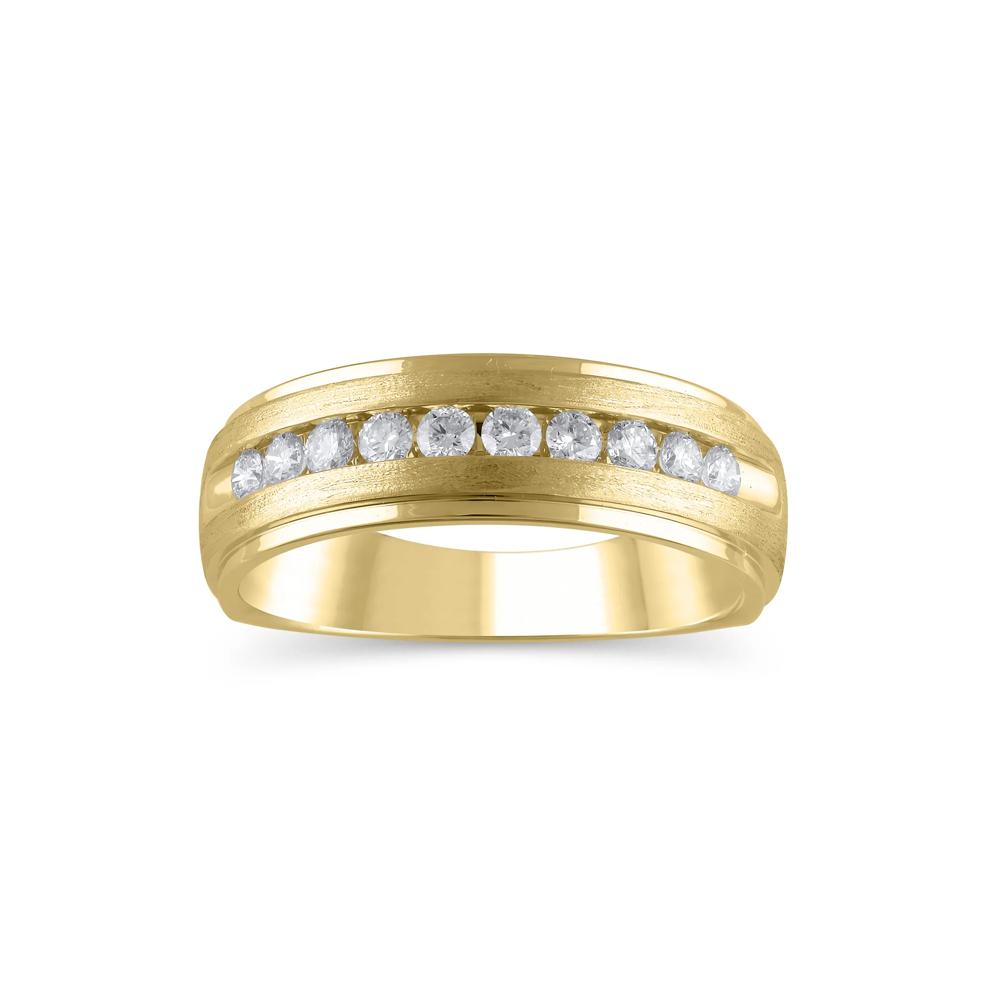 Men's Diamond Band in 14K Yellow Gold (1/2 ct. tw.) – Image 1 of 3