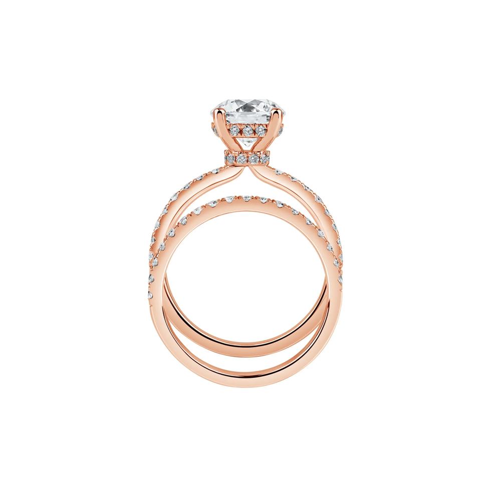 Charlotte Lab Grown Diamond Engagement Ring Set in 14K Rose Gold (2 3/4 ct. tw.) – Image 2 of 4