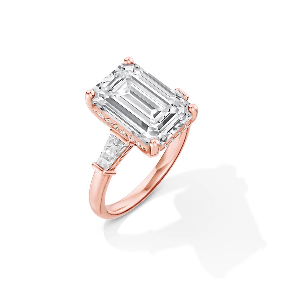 Adella Lab Grown Diamond Engagement Ring in 18K Rose Gold (7 1/2 ct. tw.) – Image 4 of 4