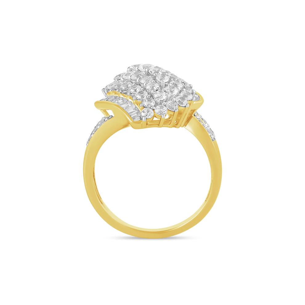 Lab Grown Diamond Ring in 10K Yellow Gold (2 ct. tw.) – Image 2 of 3