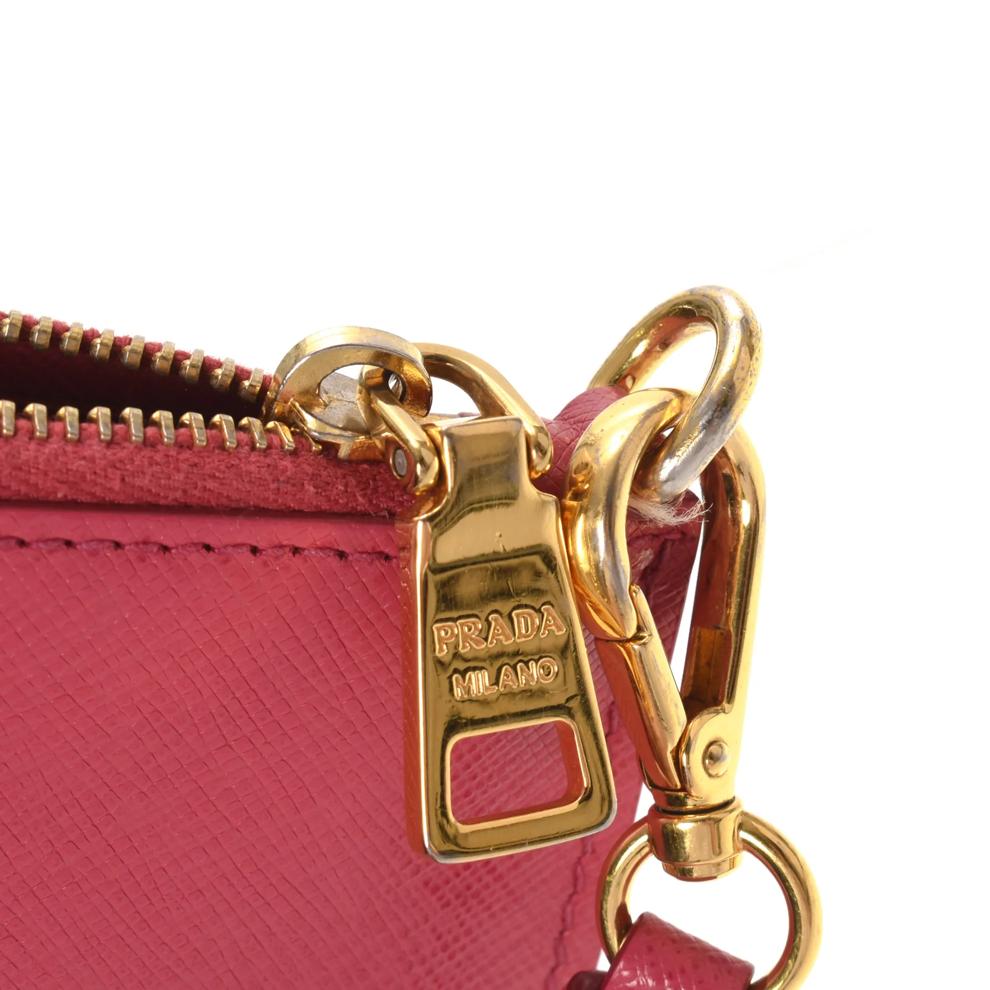 Pre-Owned Prada Saffiano Pouch Small Clutch – Image 8 of 8
