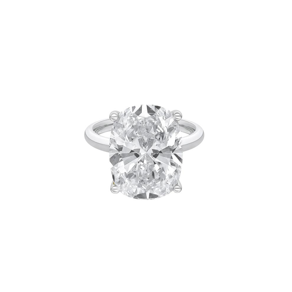 Lab Grown Diamond Elongated Cushion-Cut Engagement Ring in Platinum (8 ct. tw.) – Image 1 of 4