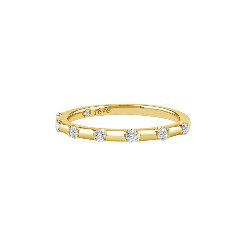 Piper Lab Grown Diamond Wedding Band in 14K Yellow Gold &#40;1/5 ct. tw.&#41; – Image 4 of 5