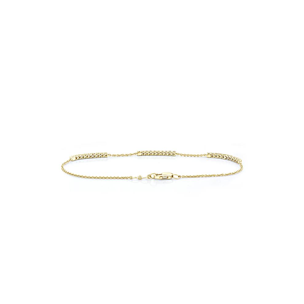 Diamond Chain Bracelet in 10K Yellow Gold, 7" (1/2 ct. tw.) – Image 2 of 2