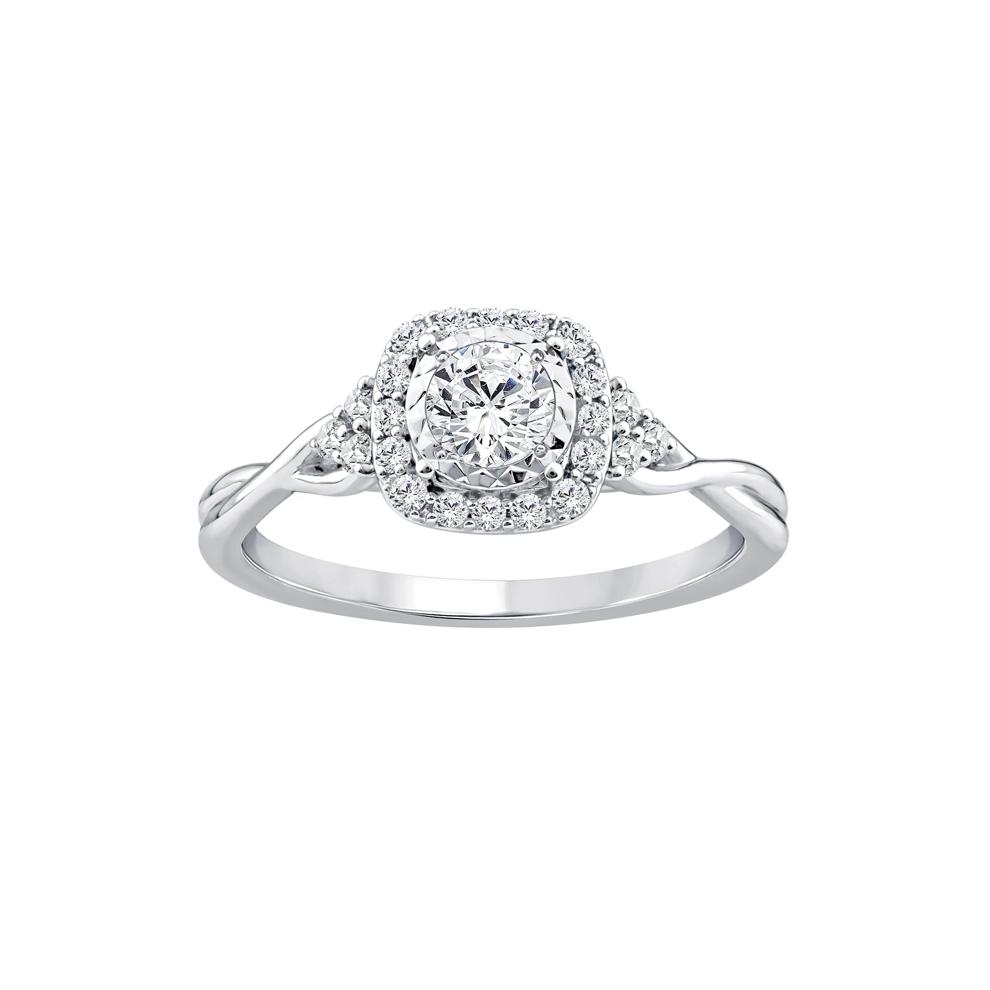Lab Grown Diamond Promise Ring in 10K White Gold (1/2 ct. tw.) – Image 1 of 3
