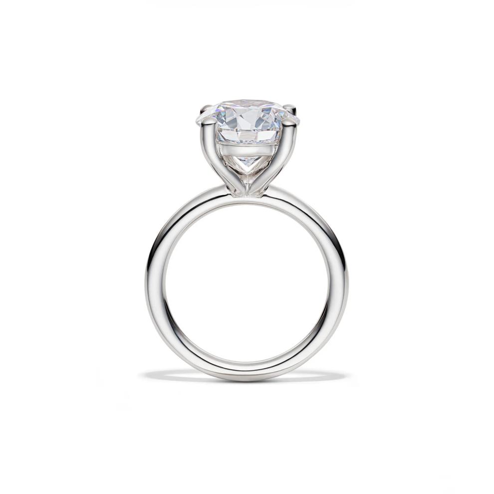 Lab Grown Diamond Round Solitaire Engagement Ring in Platinum (5 ct.) – Image 2 of 4