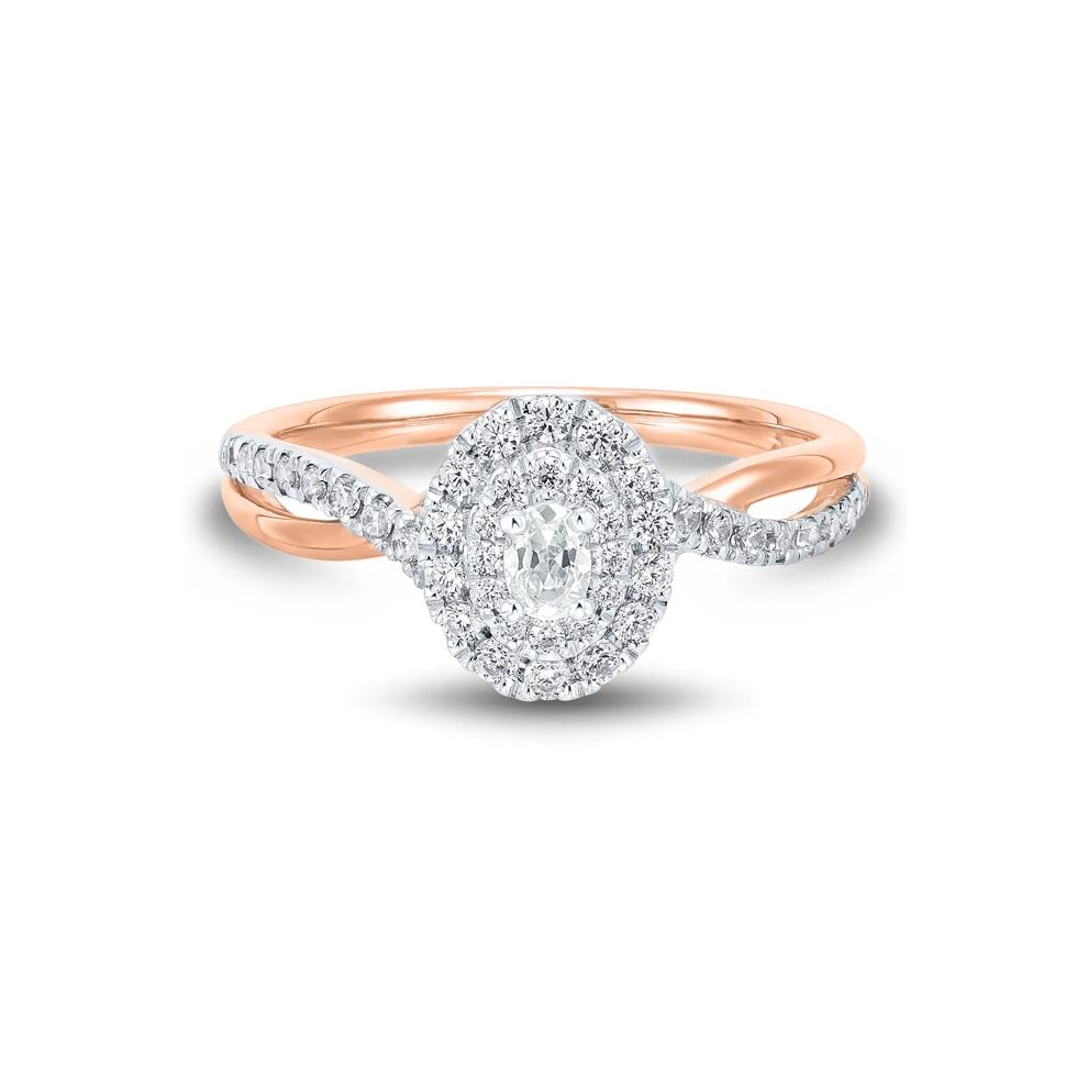 Diamond Engagement Ring in 14K Rose Gold (1/2 ct. tw.) – Image 1 of 3