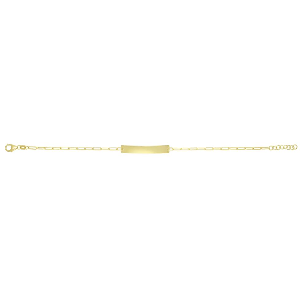 Paperclip ID Bracelet in 14K Yellow Gold – Image 1 of 1