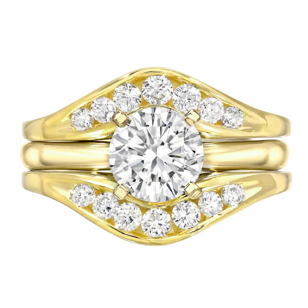 1/2 ct. tw. Diamond Ring Enhancer in 14K Yellow Gold – Image 2 of 3