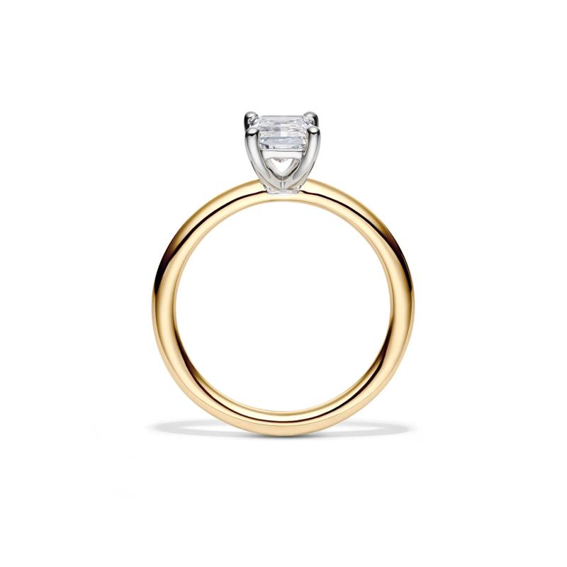 Lab Grown Diamond Radiant-Cut Solitaire Ring in 14K Yellow Gold (1 ct.) – Image 2 of 4
