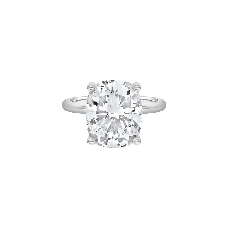 Lab Grown Diamond Elongated Cushion-Cut Engagement Ring in Platinum (6 ct. tw.) – Image 1 of 4