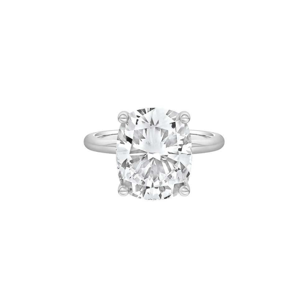 Lab Grown Diamond Elongated Cushion-Cut Engagement Ring in Platinum (6 ct. tw.) – Image 1 of 3